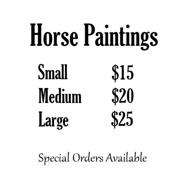 Horse Paintings! 3 sizes - Custom Colors available - Great Gift Idea - Picture 14 of 14